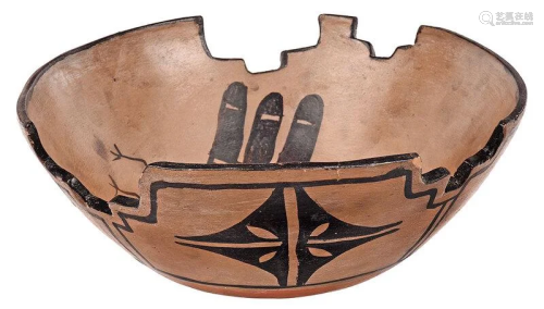 Aguilar Family Polychrome Ceremonial Bowl