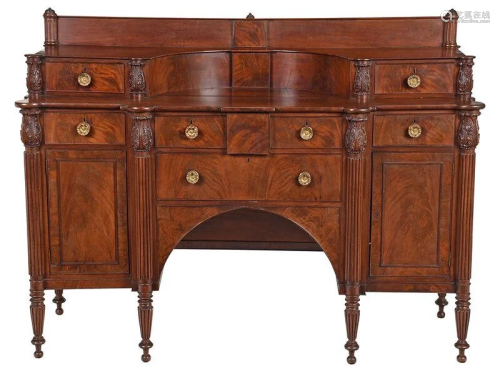 Fine Massachusetts Federal Mahogany Sideboard