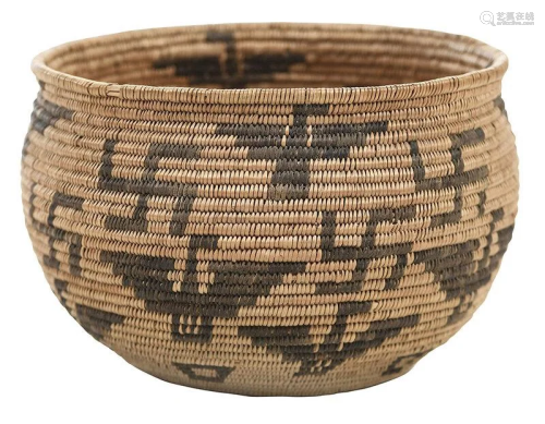 Apache Basket Bowl with Whirling Logs