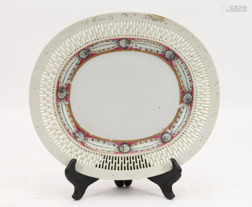Reticulated Armorial Platter