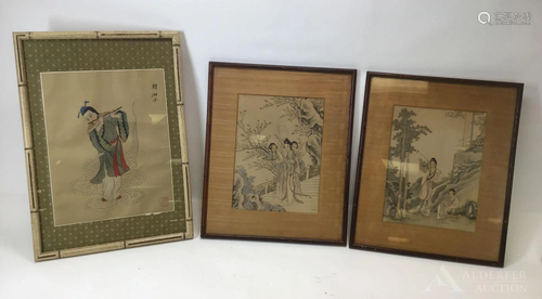 Chinese Paintings on Silk