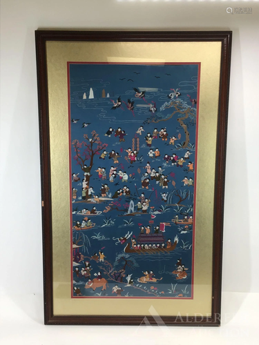 Chinese Embroidered Panel