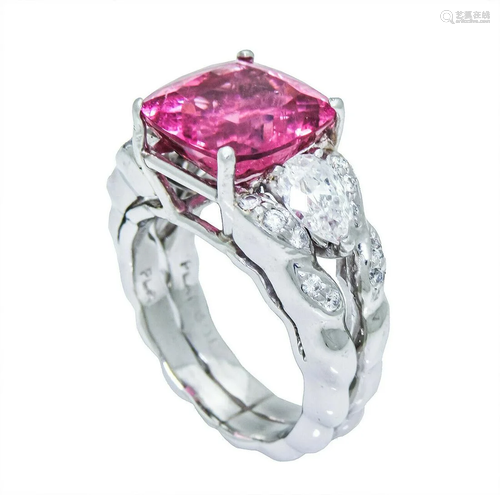 Designer Kaufman de Suisse Platinum 5.5tcw Tourmaline