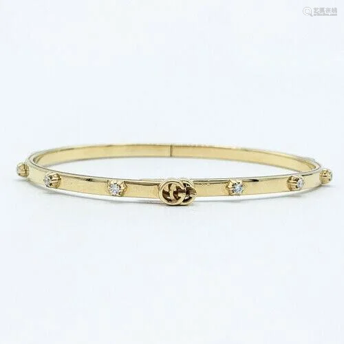 Gucci GG 18k Yellow Gold with Small Stud Diamond