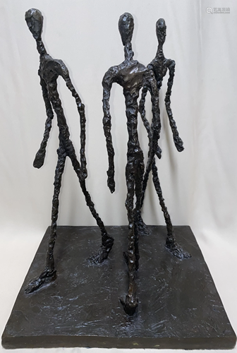 ALBERTO GIACOMETTI LARGE SWISS BRONZE SCULPTURE