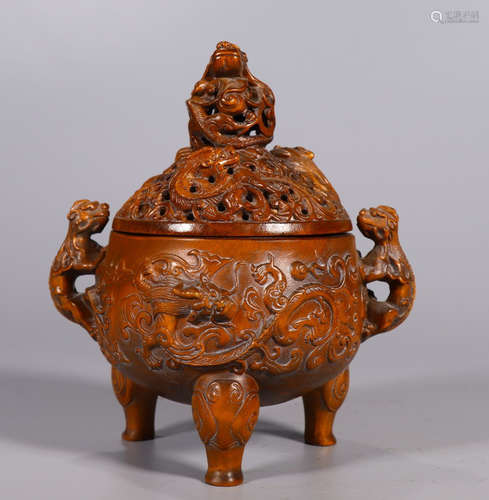 HUANGYANG WOOD DRAGON PATTERN CENSER