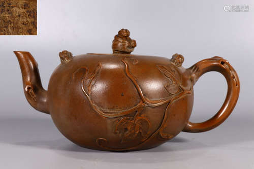 MONKEY VINE PATTERN ZISHA TEAPOT