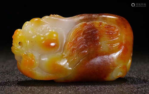 HETIAN JADE PIXIU BEAST PENDANT