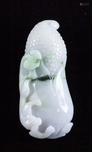 Jadeite Carved Lavender Corn Pendant