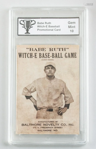 Very Rare Babe Ruth Signed Baseball Card