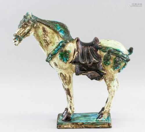 Chinese Tang Style Sancai Pottery Horse