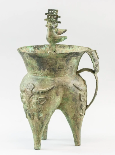Chinese Archaistic Bronze He Vessel