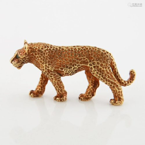 Tiffany and Co., 18kt Leopard Brooch
