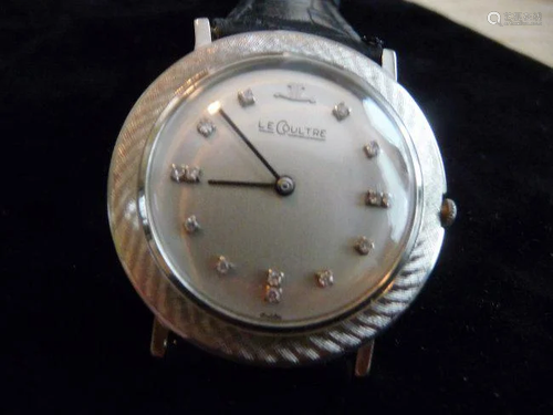 LECOULTRE 14K DIAMOND WATCH