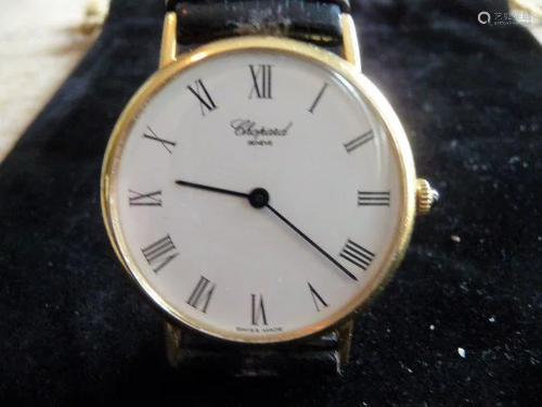 CHOPARD SOLID 18K CLASSIC WATCH W/ BOXES