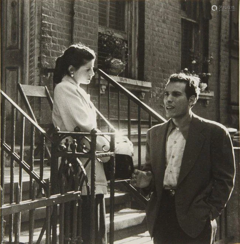 SAM MAHL VINTAGE PHOTO \COUPLE IN CONVERSATION 