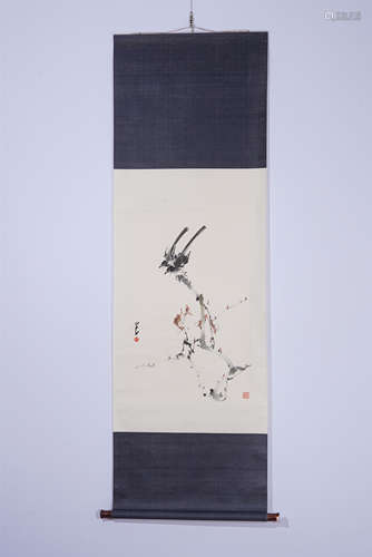 A Chinese Painting Hand-scroll of Bids