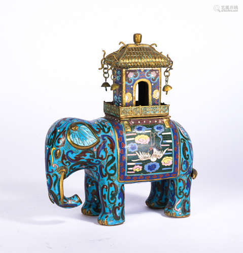 A Cloisonne Enamel Elephant