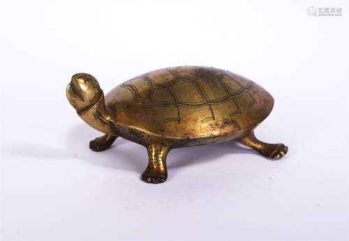 A Bronze Turtle Shaped Paper Weight