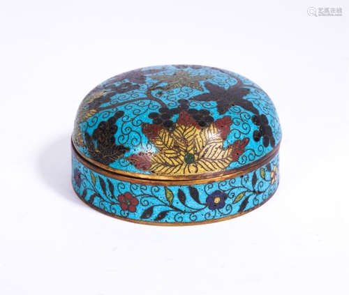 A Cloisonne Enamel Paste Box