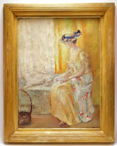Jean M. Guislain Impressionist Portrait Painting