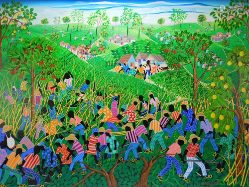 Inatace Alphonse Sugarcane Field Painting