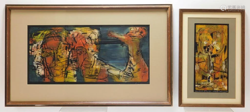 2PC Swietlan Nicholas Kraczyna Monoprints