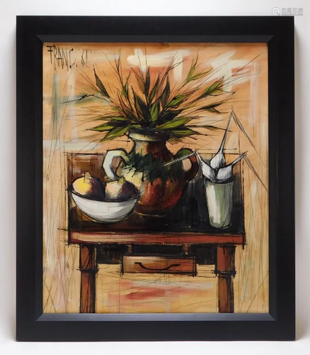 Francois Franc Modernist Still Life Painting