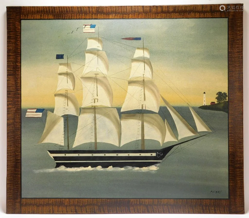 Hope R. Angier Maritime Ship Painting