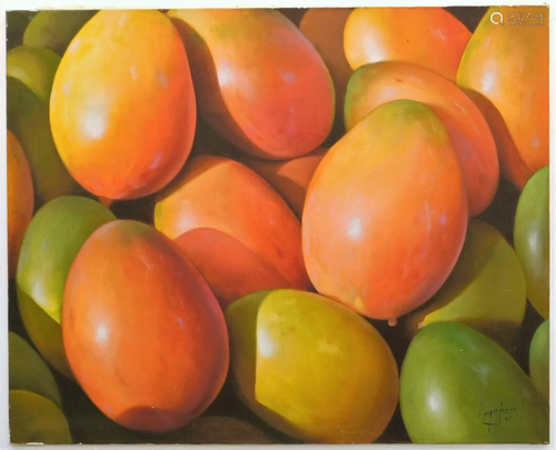 LG Camerena Mango Still Life Painting