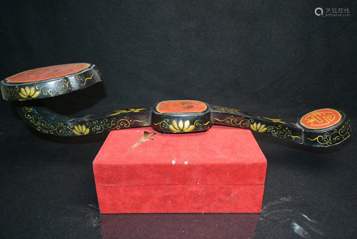 lacquer ware gold Flower and bird 