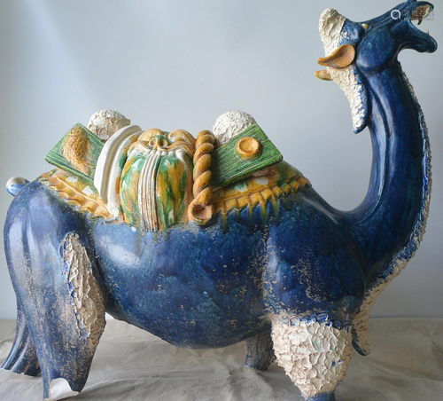 Porcelain, Finely Three-color Camel in the Tang Dynasty