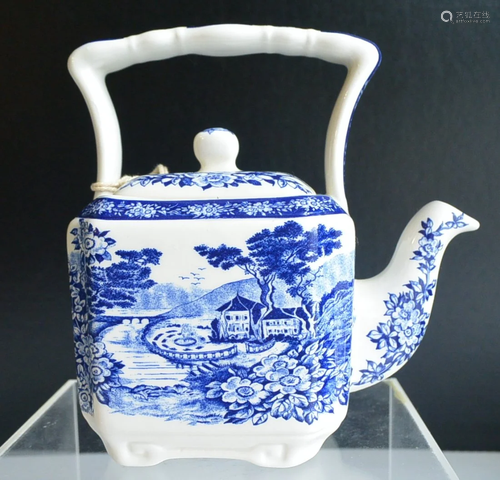 Porcelain antiques western art Spring scenery tea pot