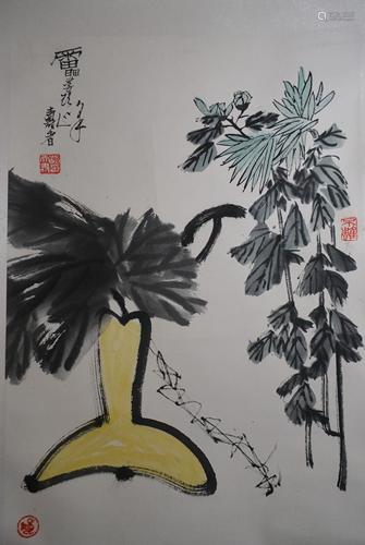 Pan Tianshou's painting 