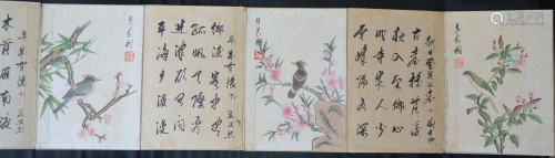 Ma Jiatong's Paintings of Eight Flowers and Birds