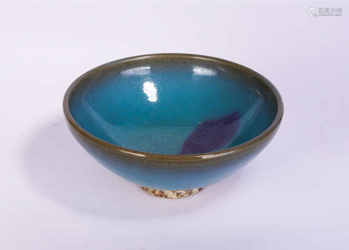 A Purple-splashed Jun Bowl