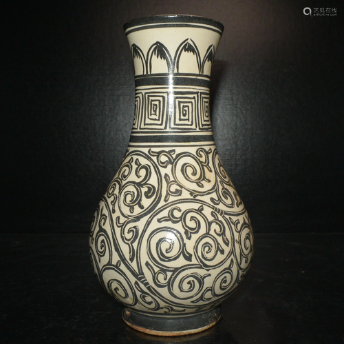 Finely Chinese Porcelain Vase Song - Jin Dynasty Cizhou