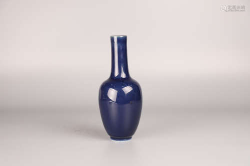 明 霽藍釉瓶