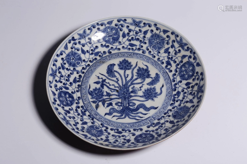 Qing Dynasty Kangxi Period Made Mark Blue White Small