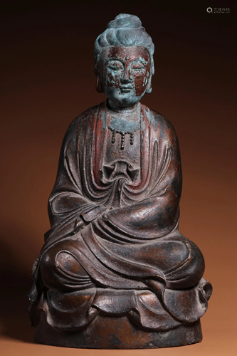 Republic of China 20 Century Bronze Guanyin