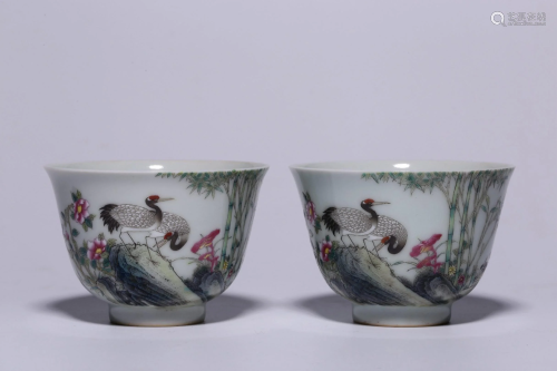 A Pair of Qing Dynasty Yongzheng Period Made Mark