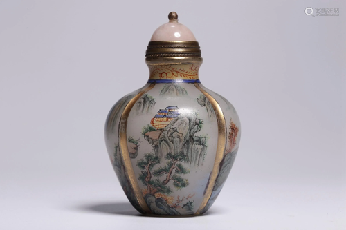 Qianlong Period Made Mark Glass Snuff Bottle