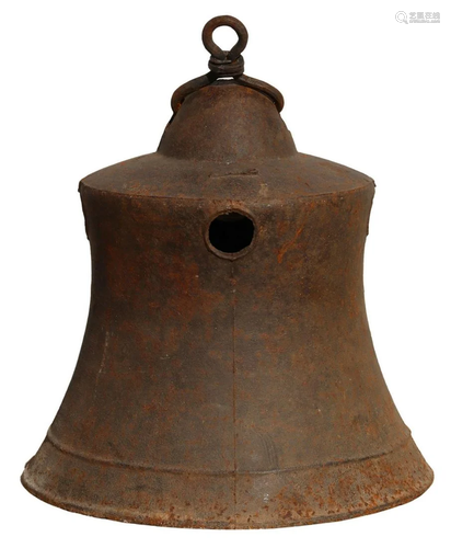 CHINESE CAST IRON HANGING BELL