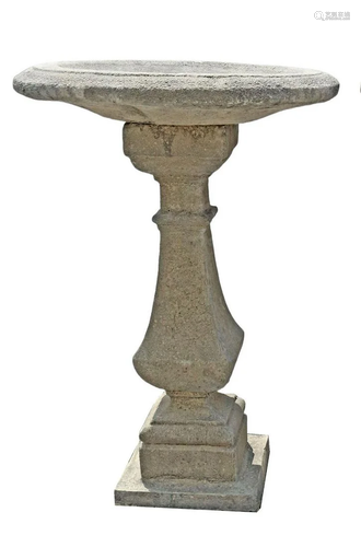 ARCHITECTURAL CAST STONE GARDEN BIRD BATH