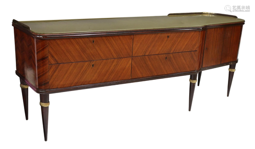 ITALIAN MID-CENTURY ROSEWOOD DRESSER SIDEBOARD