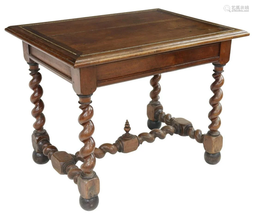 FRENCH LOUIS XIII STYLE WALNUT DESK