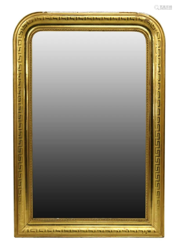 FRENCH LOUIS PHILIPPE PERIOD GILTWOOD MIRROR