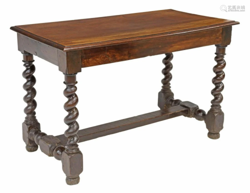 FRENCH LOUIS XIII STYLE WALNUT WORK TABLE
