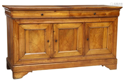 FRENCH LOUIS PHILIPPE PERIOD FRUITWOOD SIDEBOARD