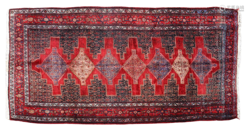 HAND-TIED PERSIAN SAROUKH RUG, 8'7.5